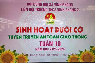 Sinh hoạt dưới cờ Tuần 10 năm học 2025-2026