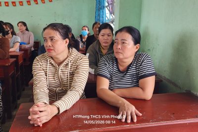 Họp phụ huynh học sinh cuối năm học 2025-2026 của khối lớp 9