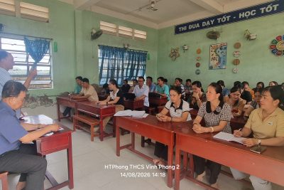 Họp HĐSP đầu năm học 2026-2027