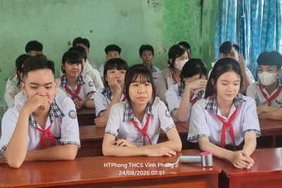 HÂN HOAN NGÀY TỰU TRƯỜNG – KHỐI 9 TRƯỜNG TH&THCS VĨNH PHONG 1