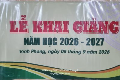 Khai giảng năm học mới 2026-2027