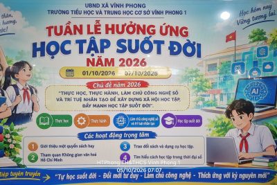 Sinh hoạt dưới cờ tuần 5 năm học 2026-2027